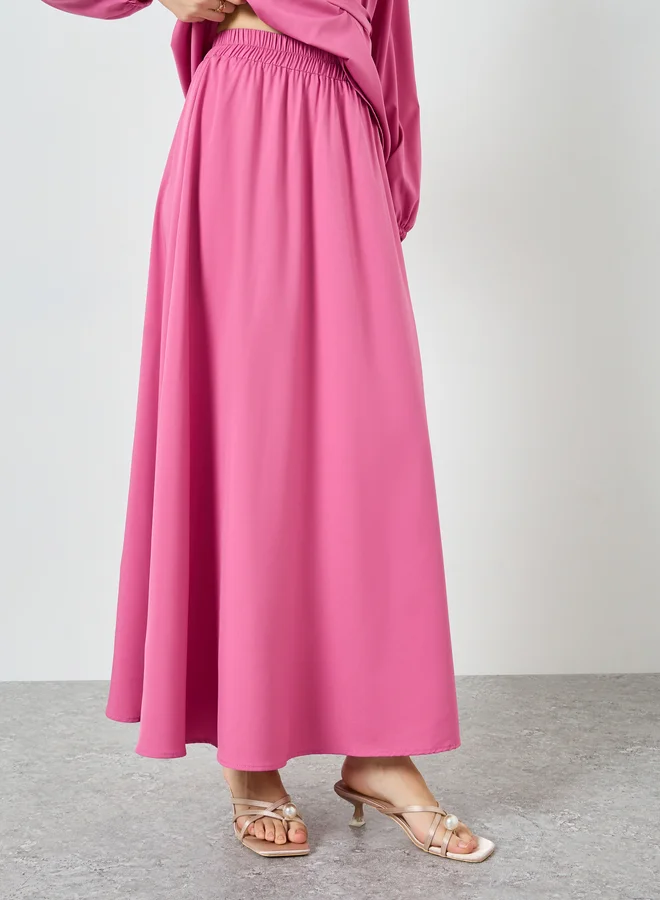 Styli  Women Pearl Embellished Top and Maxi Skirt Co-Ords for Women | Best Price UAE